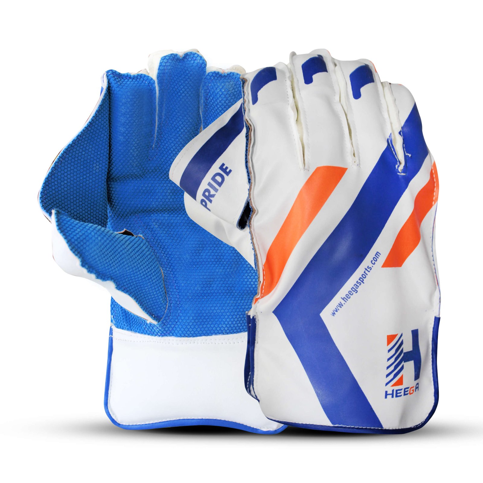 Heega Pride Synthetic Leather Cricket Wicket Keeping Gloves - Size Men