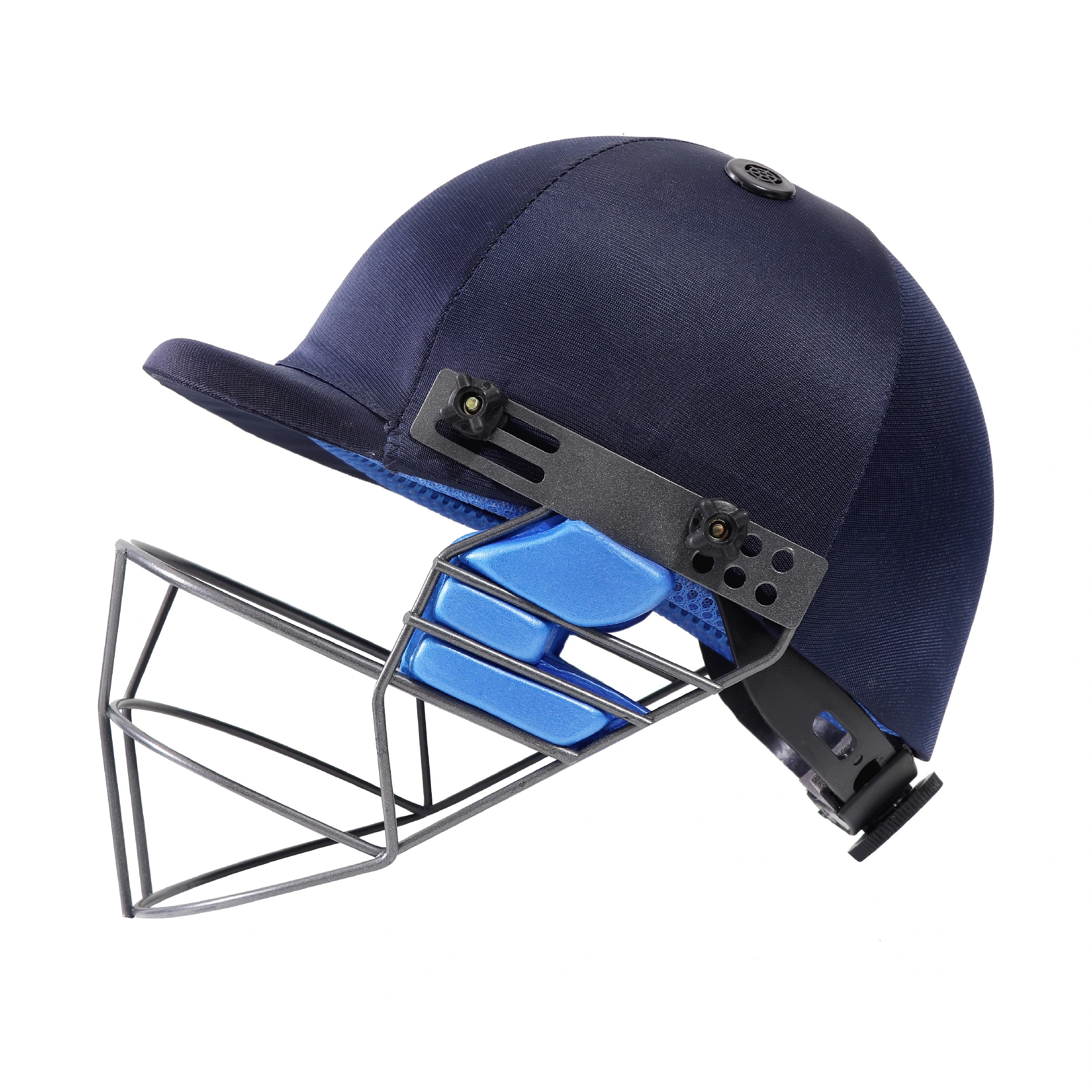 Heega Gold Cricket Helmet Men Size (Navy Blue)