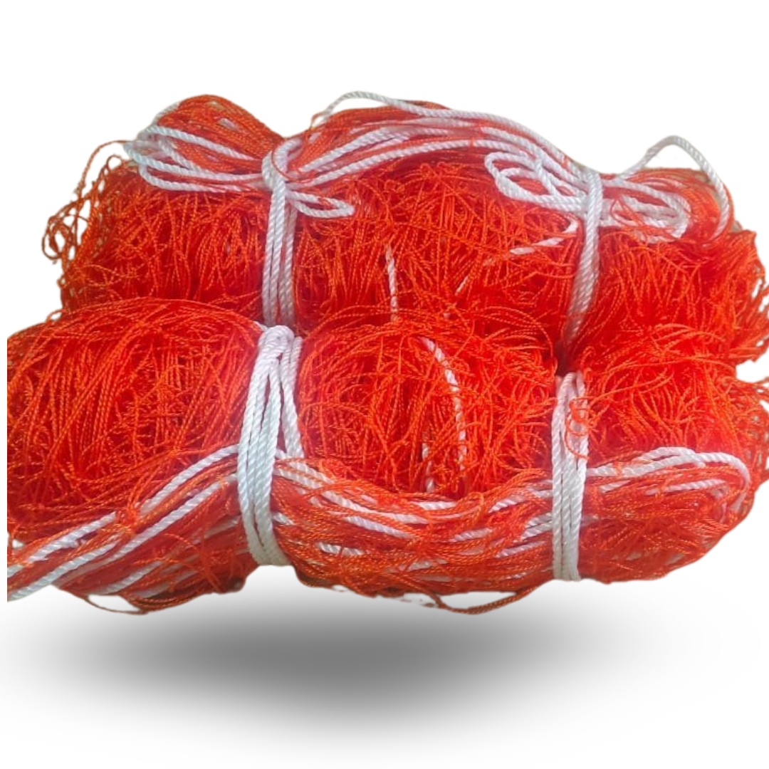 Heega Football Goal Net Nylon | Football Goal Traning Net (Orange)