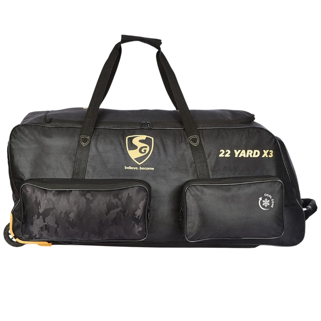 SG 22 YARD X3 WHEELIE Cricket Kit Bag