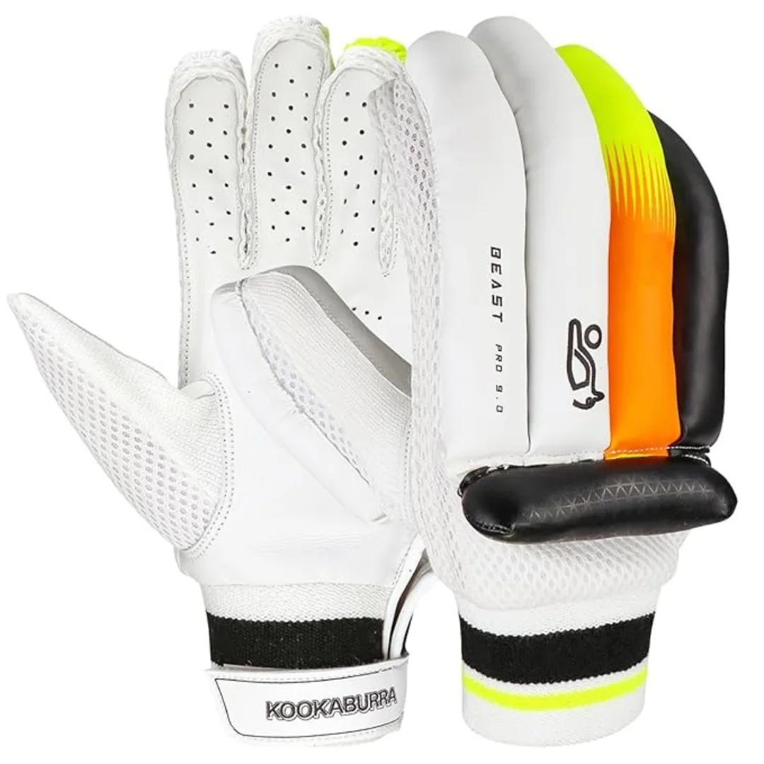 KOOKABURRA Beast Pro 9.0 RH Youth Batting Gloves, High-Performance Cricket Gloves