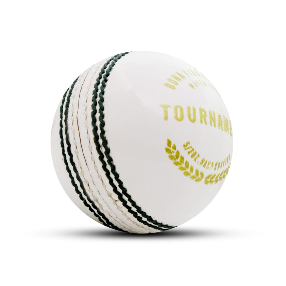 White Tournament Leather Ball