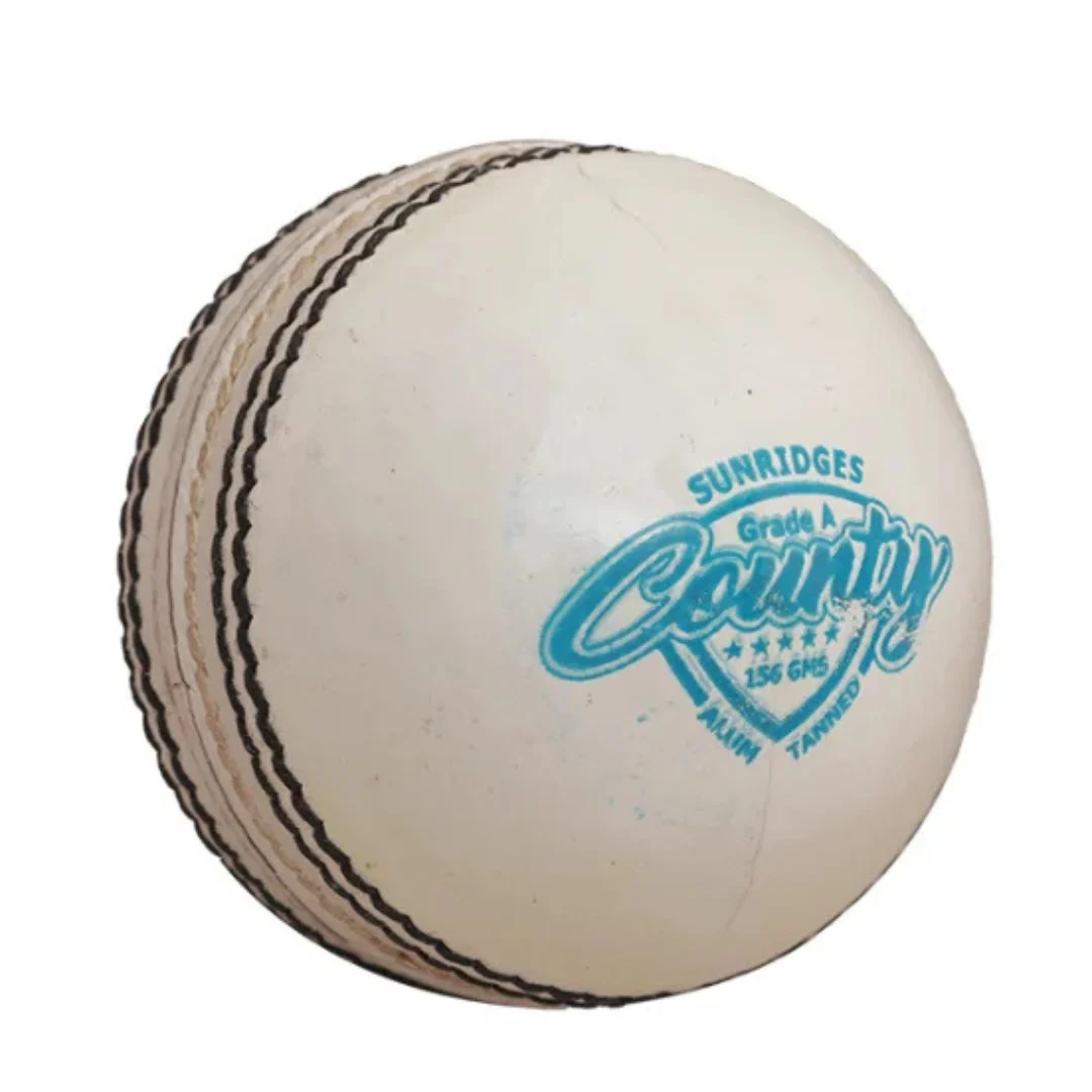 SS County White Cricket Ball Four-Piece