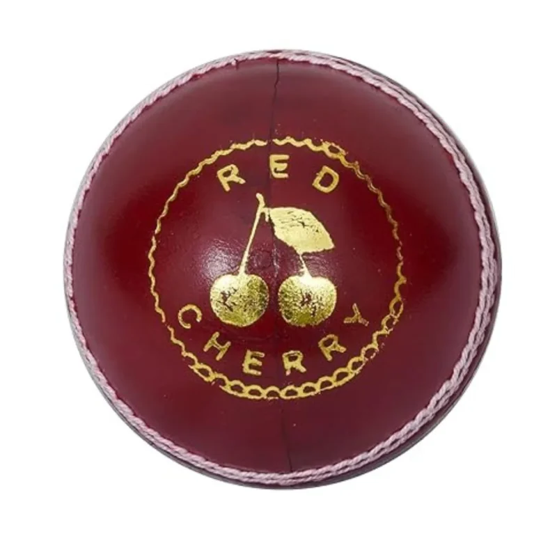 Red Cherry by Kookaburra Leather Cricket Ball, Size Standard (Red)
