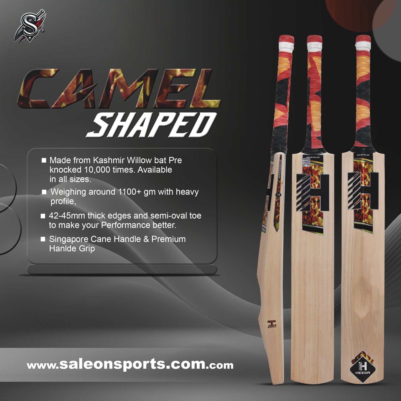 How the Right Bat Can Improve Your Game – SaleOnSports 1 Sale On Sports Camle Shape Kashmir Willow Cricket Bat