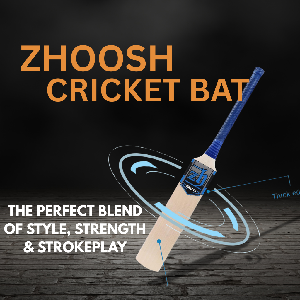 Zhoosh Cricket Bat: The Perfect Blend of Style, Strength & Strokeplay 1 LHYGUGK