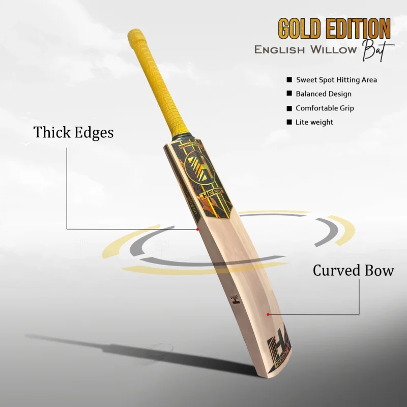 Heega Gold Edition English Willow Cricket Bat 4