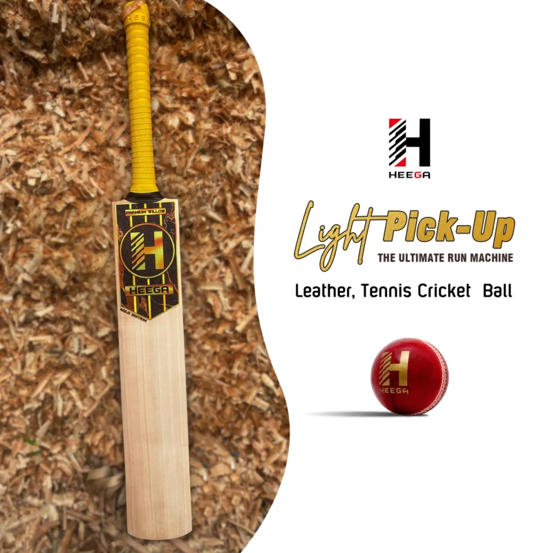 Heega Gold Edition English Willow Cricket Bat 6